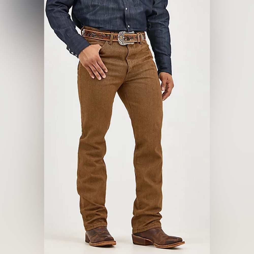 Wrangler Men's Black Whisky Cowboy Cut Slim Fit Jean